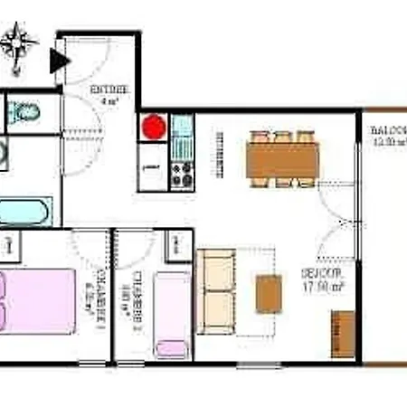 Confortable Pour 6 Pers Avec Balcon A - Fr-1-508b-3 Apartmán